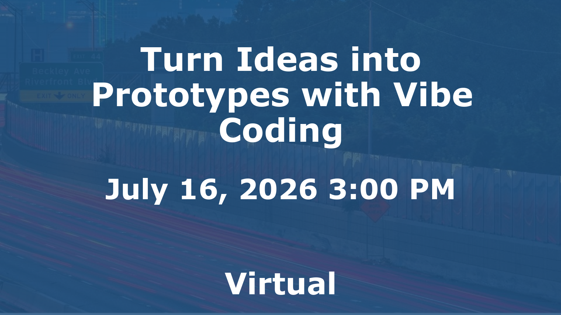 Turn Ideas into Prototypes with Vibe Coding event image
